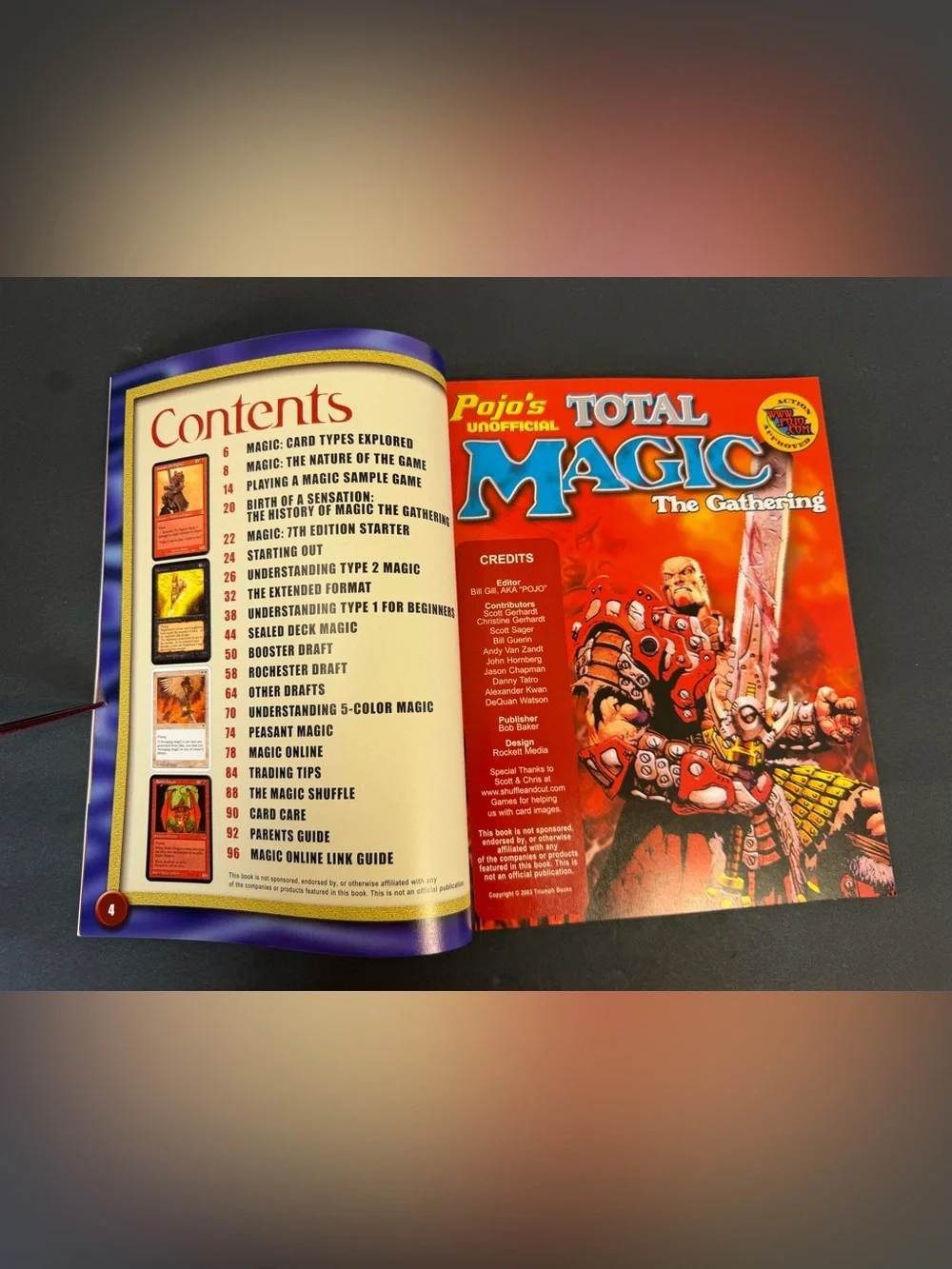 2003 Pojo's Unofficial TOTAL MAGIC The Gathering 10th ANNIVERSARY BOOK Guide